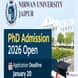Nirwan University PhD Admission 2026 Open; Application Deadline January 20